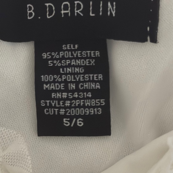 B Darlin White Ruffled Tiered Babydoll Dress - Picture 8 of 11